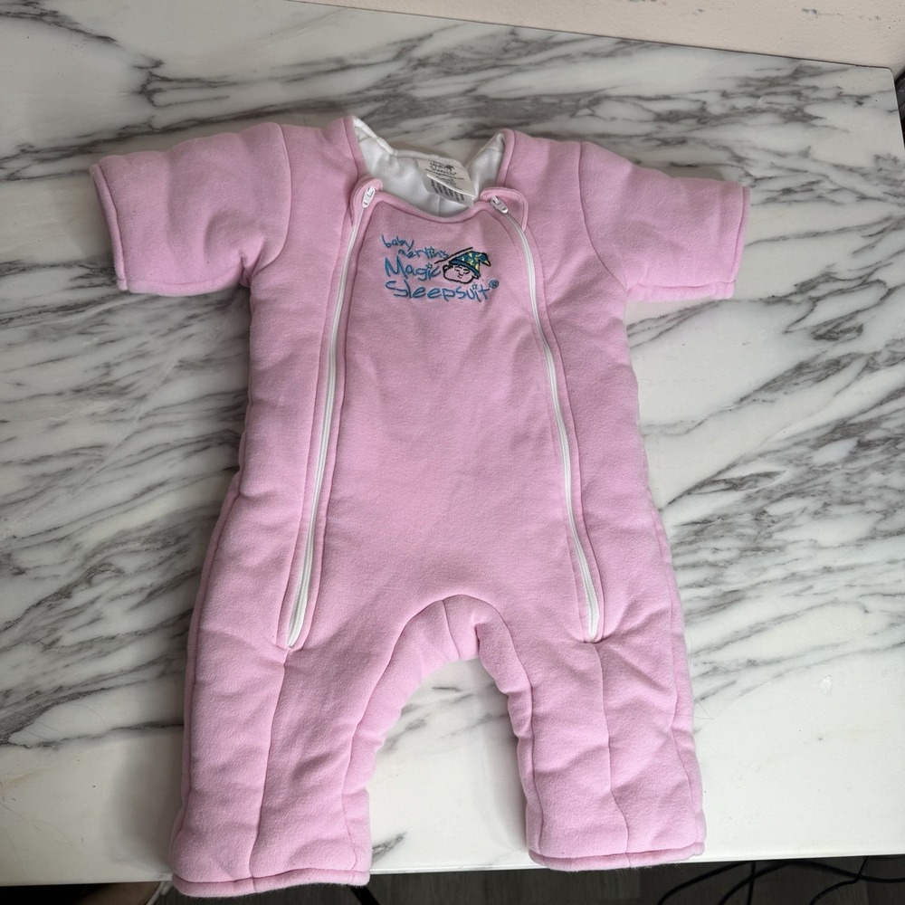 Baby Merlin's Magic Sleepsuit SZ S 3-6 Months 12-18 Lbs. Pink Comfort